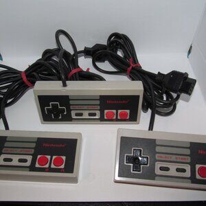 Nintendo NES-004 Original OEM Corded Controllers for Nintendo NES Cleaned Tested